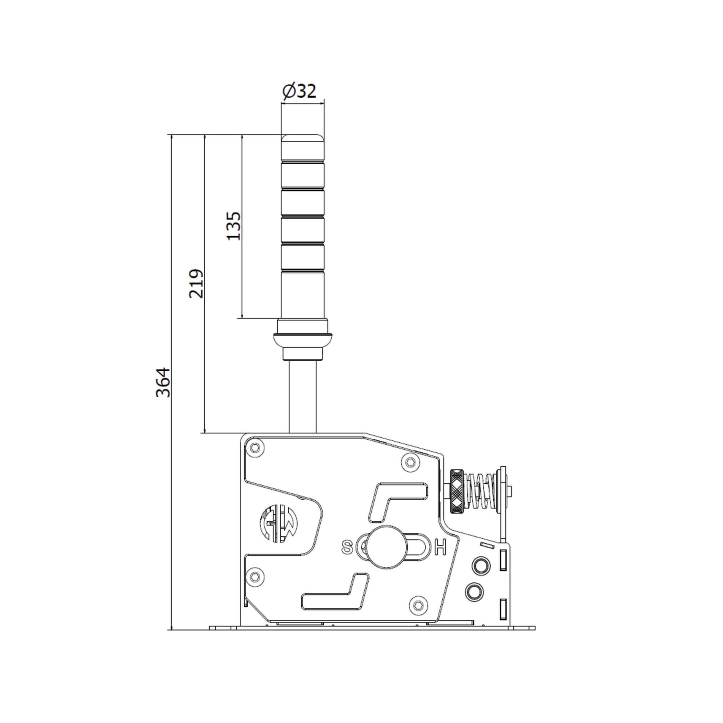 Sequential Shifter Handle for HyperShift
