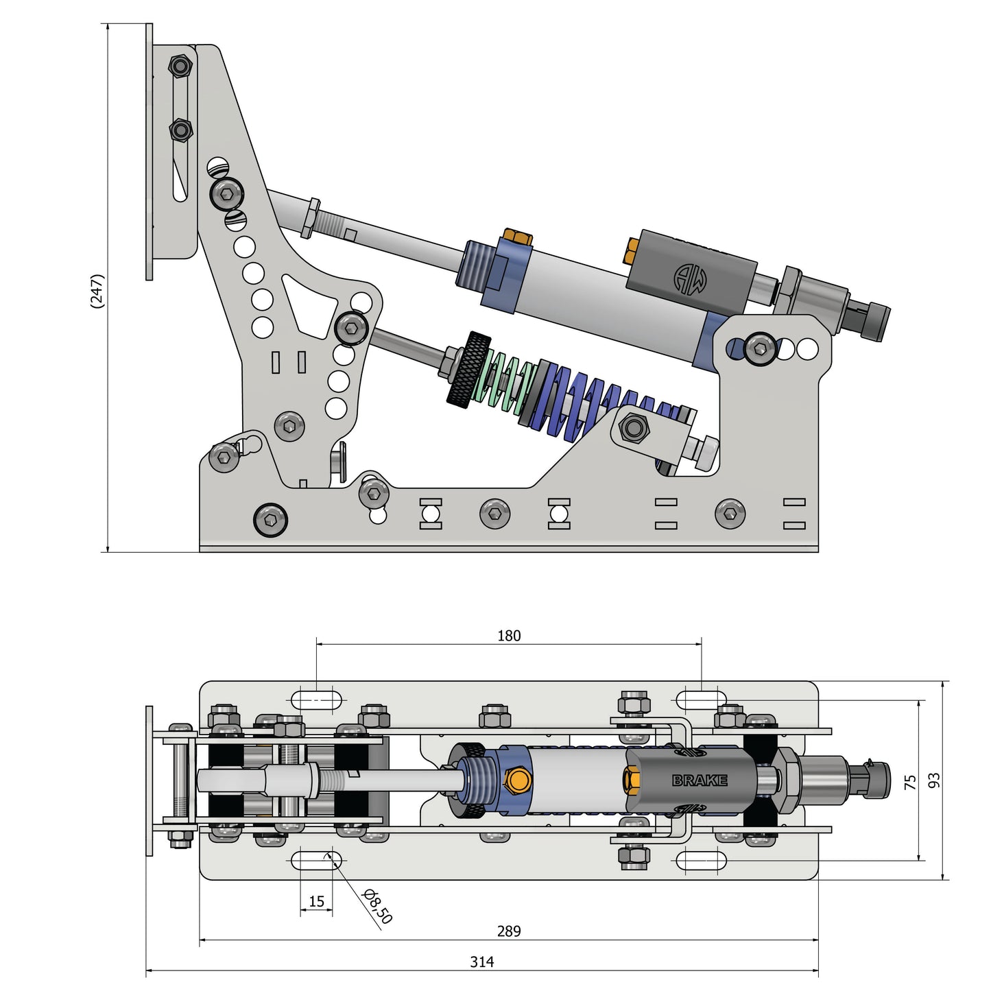 TAU PEDALS DOUBLE SET