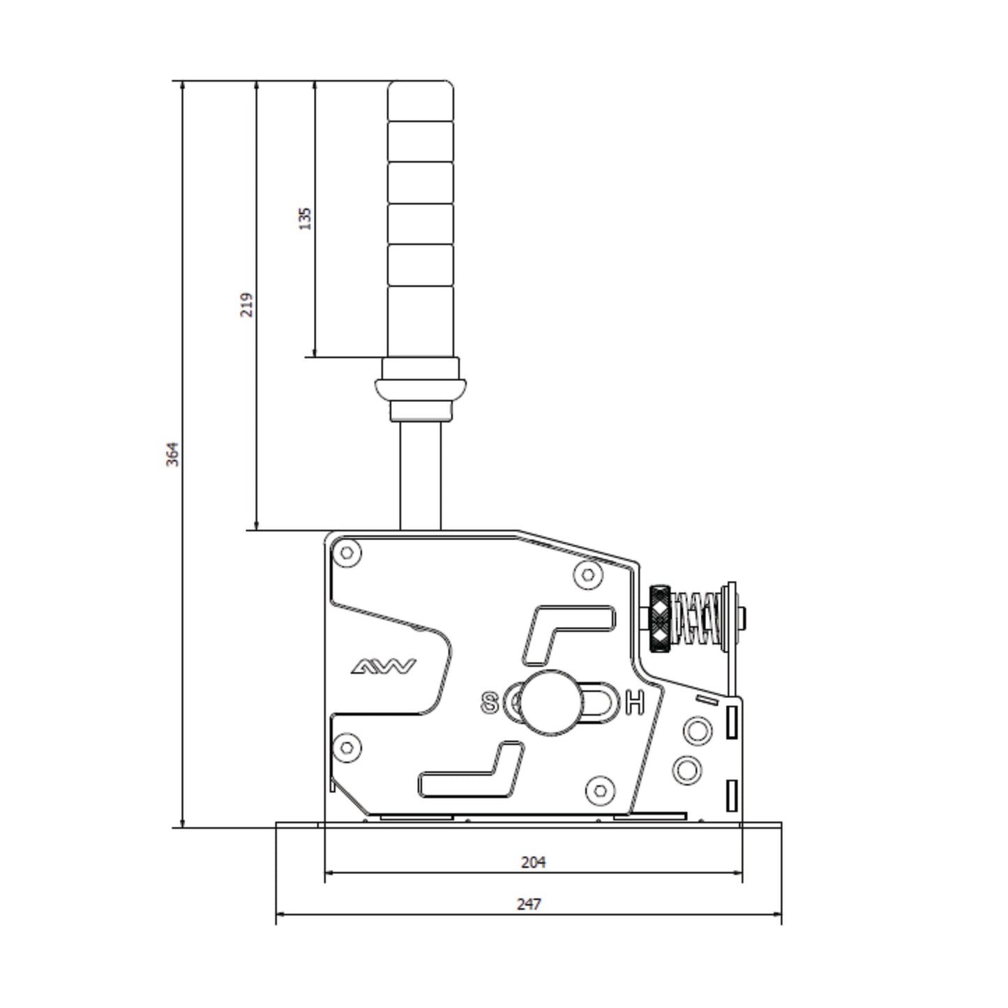 Sequential Shifter Handle for HyperShift