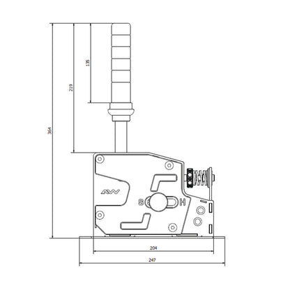 Sequential Shifter Handle for HyperShift